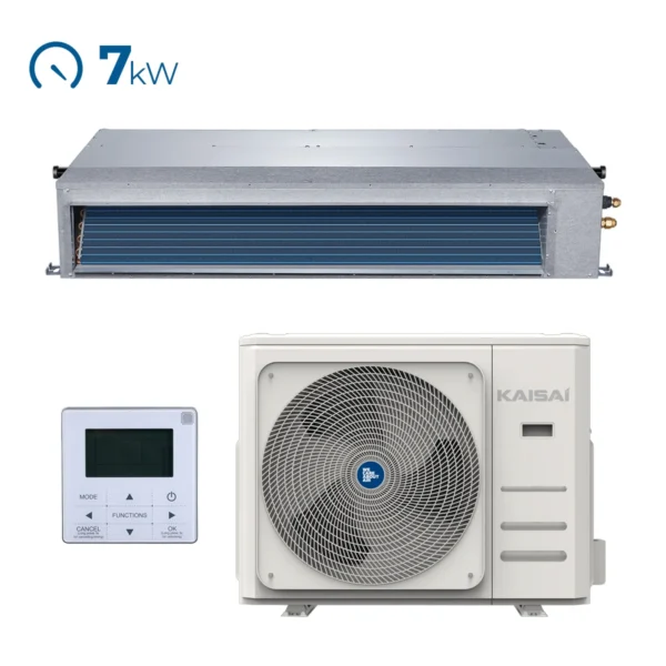 SET klimatizácia kanálová KAISAI SLIM duct  7,0KW KTI-24HWG32X / KOX430-24HFN32X