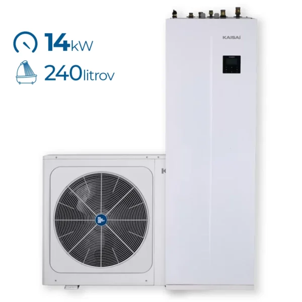 SET čerpadlo tepelné Kaisai Arctic 14KW s integrovanou 240L nádobou na TUV