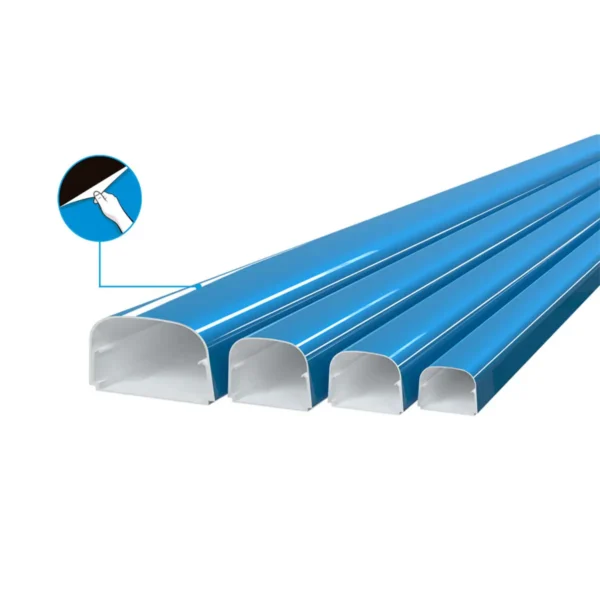 PVC žľab 74x56x2000mm s ochrannou fóliou TP75-OPT-FC