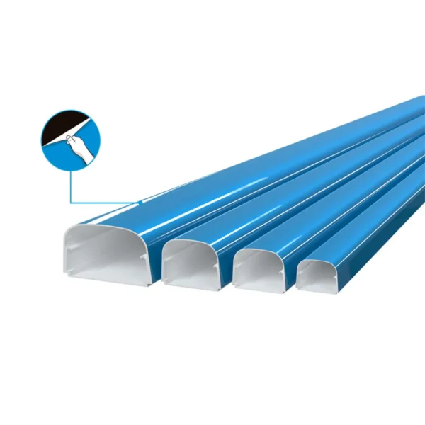 PVC žľab 62x46x2000mm s ochrannou fóliou TP62-OPT-FC