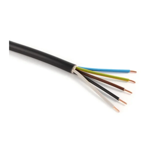 Kábel pevný cyky-j 5x1,5 pvc čierny (100m bal.)