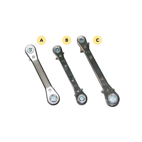 Kľúč račňový s plochou hlavou pre priemery 3/16 "- 1/4" - 1/2 "- 9/16",  CH-123