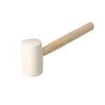 Kladivo - palica gumová 65mm 19254 biela s drev. rukoväťou
