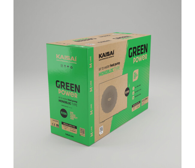 Balenie tepelného čerpadla KAISAI GREEN Power
