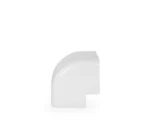 Roh vonkajší 90°  (kút) 80x60mm k žlabu artiplastic 0806AE-W biely pvc 9ks – Obrázok 2