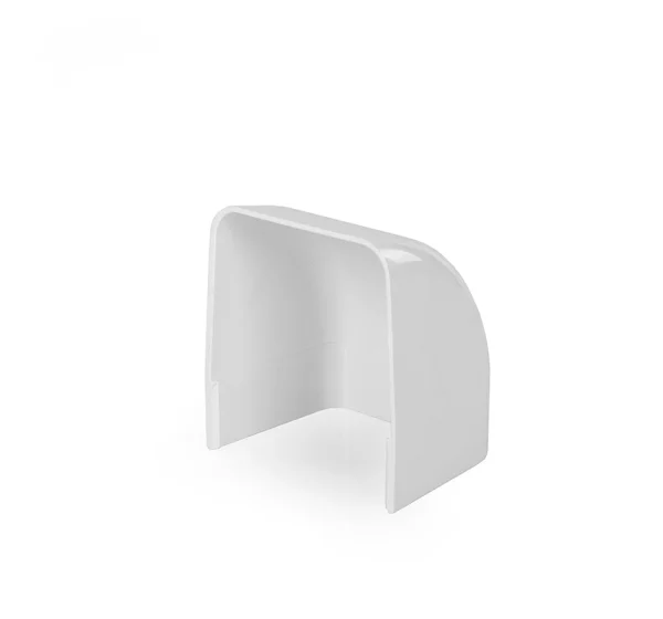 Koncovka k žľabu 80x60mm artiplastic 0808TT-W biely pvc 9ks