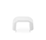 Kryt prechodu stenou 80x60mm k žľabu artiplastic 0810PM-W biely pvc stenou s limcom 16 ks – Obrázok 2