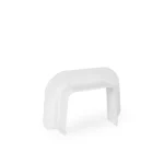 Kryt prechodu stenou 80x60mm k žľabu artiplastic 0810PM-W biely pvc stenou s limcom 16 ks
