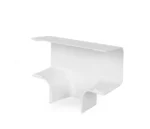 T-kus 80x60mm k žľabu artiplastic 0813DT-W biely pvc 4ks – Obrázok 2