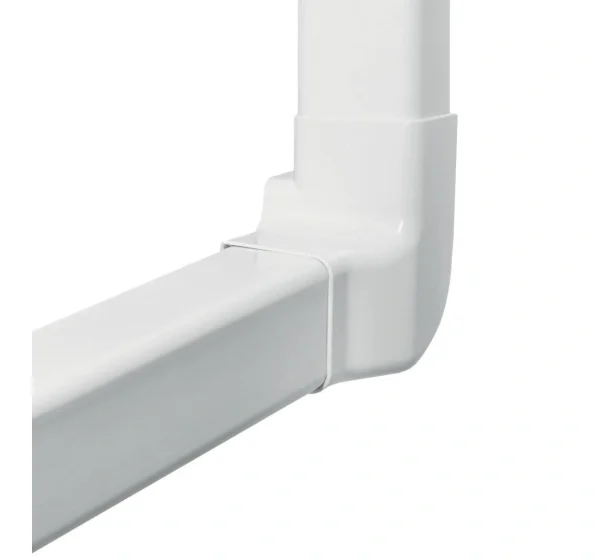 Roh vnútorný 90° k žlabu 80x60mm artiplastic 0815VS-W biely pvc (pravý odskok) 4ks