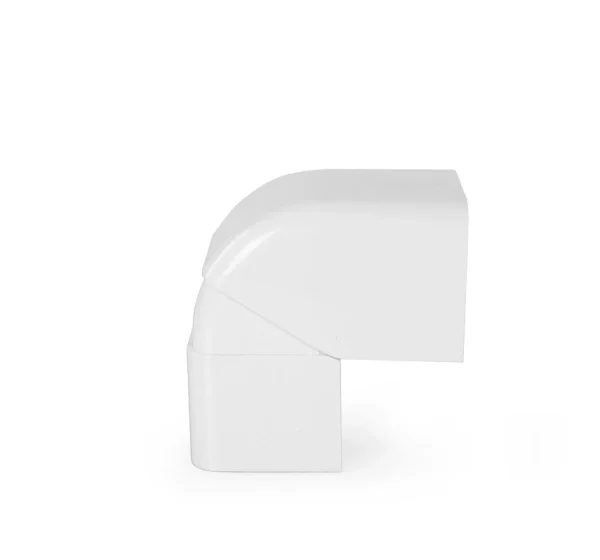 Roh vonkajší nastaviteľný k žlabu 80x60mm artiplastic 0821ER-W biely pvc 6ks