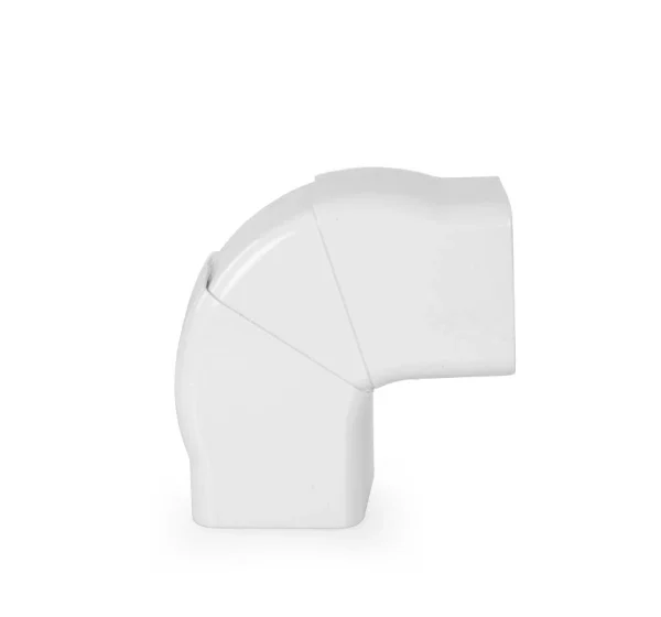 Roh nastaviteľný plochý 80x60 mm Artiplastic 0822PR-W biely (6ks/bal)