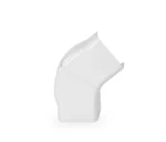 Roh nastaviteľný plochý 80x60 mm Artiplastic 0822PR-W biely (6ks/bal) – Obrázok 2