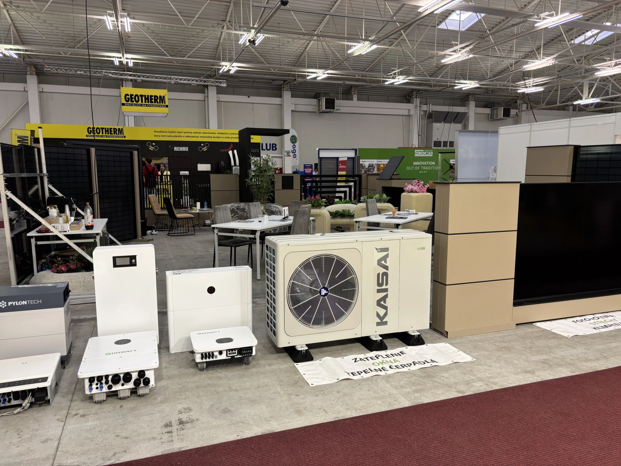 Expozícia Obnova-Domu s tepelným čerpadlom KAISAI a technológiami pre obnovu domu